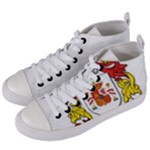 Zabaeleche Coat of Arm Women s Mid-Top Canvas Sneakers