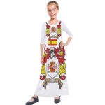 Zabaeleche Coat of Arm Kids  Quarter Sleeve Maxi Dress