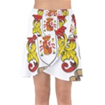Zabaeleche Coat of Arm Wrap Front Skirt
