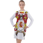 Zabaeleche Coat of Arm Long Sleeve Hoodie Dress