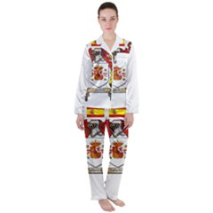 Women s Long Sleeve Satin Pajamas Set 