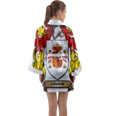 Long Sleeve Satin Kimono 