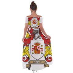 Off Shoulder Open Front Chiffon Dress 