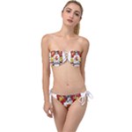 Zabaeleche Coat of Arm Twist Bandeau Bikini Set