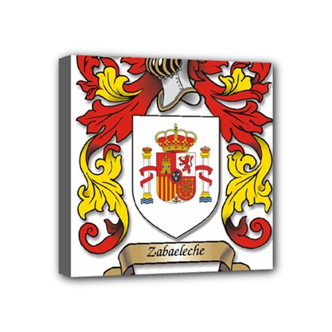 Zabaeleche Coat of Arm Mini Canvas 4  x 4  (Stretched) from ArtsNow.com