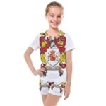 Zabaeleche Coat of Arm Kids  Mesh Tee and Shorts Set