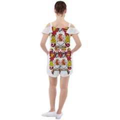 Ruffle Cut Out Chiffon Playsuit 