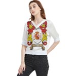 Zabaeleche Coat of Arm Quarter Sleeve Blouse