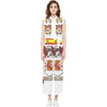 Zabaeleche Coat of Arm Women s Frill Top Chiffon Jumpsuit