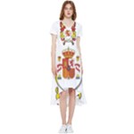 Zabaeleche Coat of Arm High Low Boho Dress