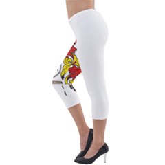 Lightweight Velour Capri Leggings  