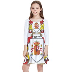 Kids  Quarter Sleeve Skater Dress 