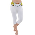 Zabaeleche Coat of Arm Lightweight Velour Capri Yoga Leggings