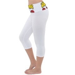Lightweight Velour Capri Yoga Leggings 