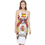 Zabaeleche Coat of Arm Bodycon Cross Back Summer Dress