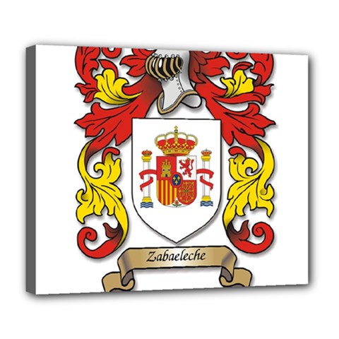 Zabaeleche Coat of Arm Deluxe Canvas 24  x 20  (Stretched) from ArtsNow.com