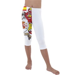 Kids  Lightweight Velour Capri Leggings  