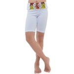 Zabaeleche Coat of Arm Kids  Lightweight Velour Cropped Yoga Leggings