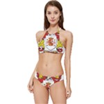 Zabaeleche Coat of Arm Banded Triangle Bikini Set