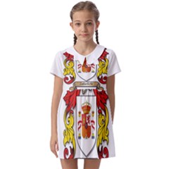 Kids  Asymmetric Collar Dress 