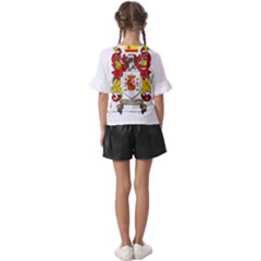 Kids  V-Neck Horn Sleeve Blouse 