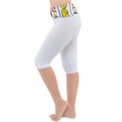 Lightweight Velour Cropped Yoga Leggings 