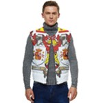 Zabaeleche Coat of Arm Men s Short Button Up Puffer Vest	