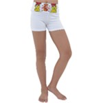 Zabaeleche Coat of Arm Kids  Lightweight Velour Yoga Shorts