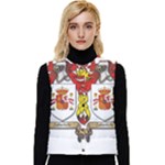 Zabaeleche Coat of Arm Women s Short Button Up Puffer Vest