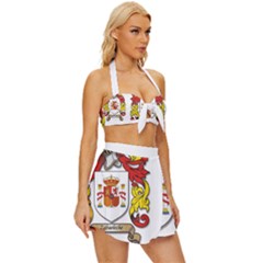 Vintage Style Bikini Top and Skirt Set  