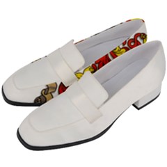 Women s Chunky Heel Loafers 