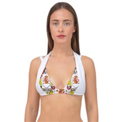 Double Strap Halter Bikini Top 