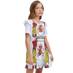 Kids  Frilly Sleeves Pocket Dress 