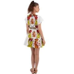 Flutter Sleeve Wrap Dress 