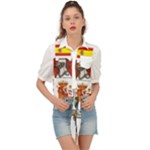 Zabaeleche Coat of Arm Tie Front Shirt 