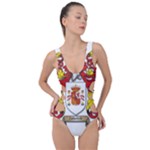Zabaeleche Coat of Arm Side Cut Out Swimsuit