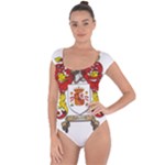 Zabaeleche Coat of Arm Short Sleeve Leotard 