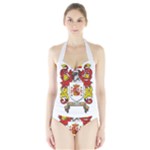 Zabaeleche Coat of Arm Halter Swimsuit