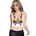 Zabaeleche Coat of Arm Racer Back Crop Top