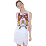 Zabaeleche Coat of Arm Women s Sleeveless Sports Top