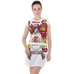Zabaeleche Coat of Arm Drawstring Hooded Dress