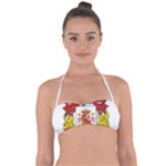 Zabaeleche Coat of Arm Halter Bandeau Bikini Top