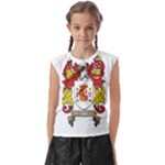 Zabaeleche Coat of Arm Kids  Raglan Cap Sleeve Tee