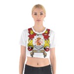 Zabaeleche Coat of Arm Cotton Crop Top