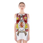 Zabaeleche Coat of Arm Shoulder Cutout One Piece Dress