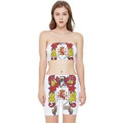 Stretch Shorts and Tube Top Set 