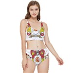 Zabaeleche Coat of Arm Frilly Bikini Set