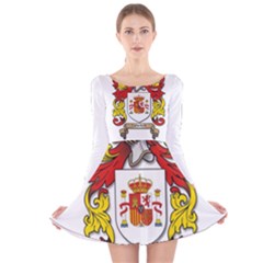 Long Sleeve Velvet Skater Dress 