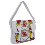 Zabaeleche Coat of Arm Buckle Messenger Bag