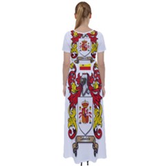 High Waist Short Sleeve Maxi Dress 